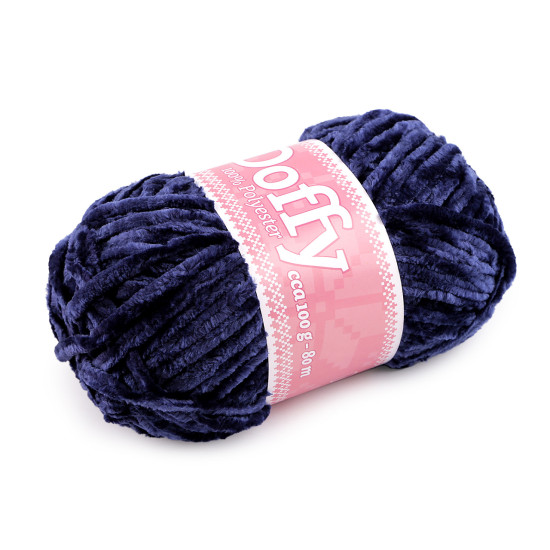 Chenille knitting yarn doffy 100 g - Lightgrey (1 Piece) Chenille knitting yarn doffy 100 g - Lightgrey (1 Piece)