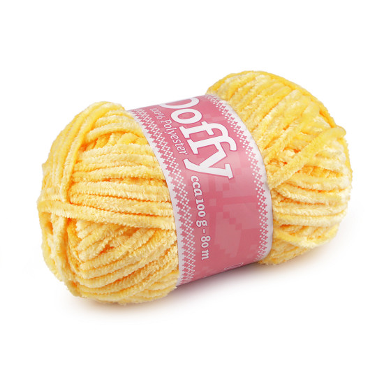 Chenille knitting yarn doffy 100 g - Lightgrey (1 Piece) Chenille knitting yarn doffy 100 g - Lightgrey (1 Piece)