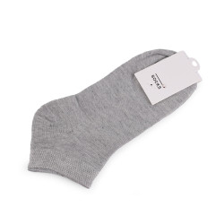 Skarpetki bawełniane krótkie unisex - Jasny popiel (1 Para)