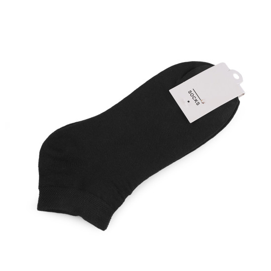 Skarpetki bawełniane krótkie unisex - Czarny (10 Pary) Skarpetki bawełniane krótkie unisex - Czarny (10 Pary)