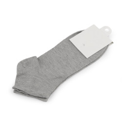 Skarpetki bawełniane krótkie unisex - Szary (1 Para)