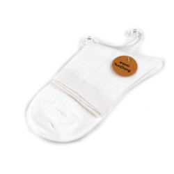 Skarpetki bawełniane unisex - Kremowa najjaśni (1 Para)