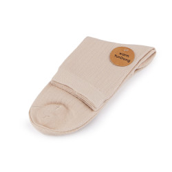 Skarpetki bawełniane unisex - Jasnybeżowy (1 Para)