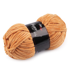 Chenille knitting yarn happy baby 100 g - Beige camel (1 Piece)
