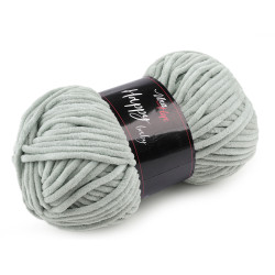 Chenille knitting yarn happy baby 100 g - Lightgrey (1 Piece)