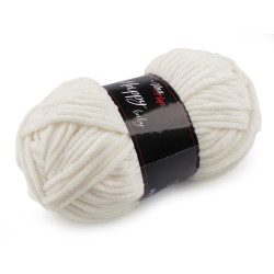 Chenille knitting yarn happy baby 100 g - Cream lightest (1 Piece)