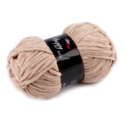 Chenille knitting yarn happy baby 100 g - Lightbeige (1 Piece)