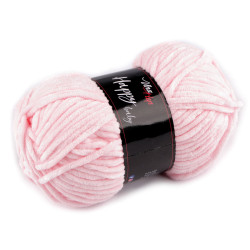 Chenille knitting yarn happy baby 100 g - Light pink (1 Piece)