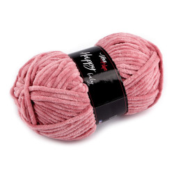 Chenille knitting yarn happy baby 100 g - Vintage pink (1 Piece)