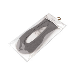Women's invisible ballerina sneaker socks - Grey (1 Pair)