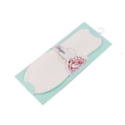 Women's invisible ballerina sneaker socks with non-slip silicone - White (1 Pair)