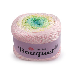 Bavlnená pletacia priadza bouquet 250 g - Ružová najsv. (1 Kus)