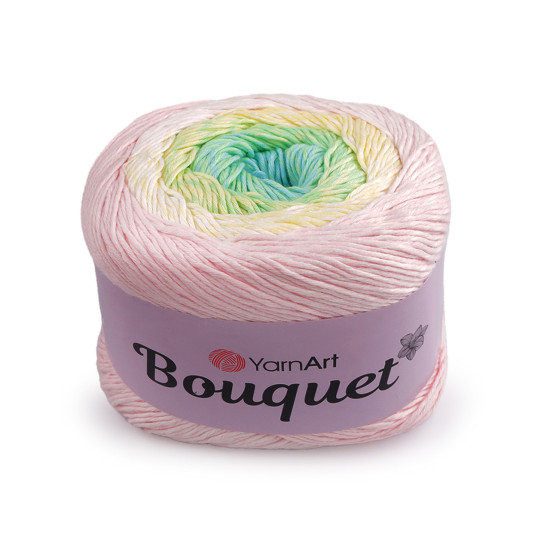 Bavlnená pletacia priadza bouquet 250 g - Modrá tmavá (1 Kus)