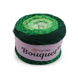 Bavlněná pletací příze bouquet 250 g - Zelená (1 Kus)