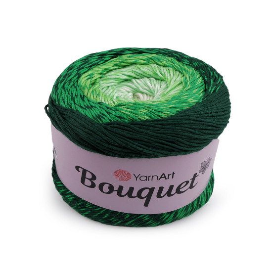 Bavlnená pletacia priadza bouquet 250 g - Modrá tmavá (1 Kus)