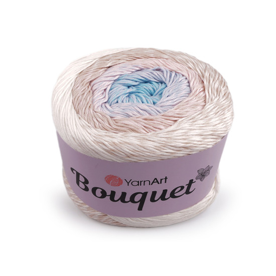 Bavlnená pletacia priadza bouquet 250 g - Modrá tmavá (1 Kus)