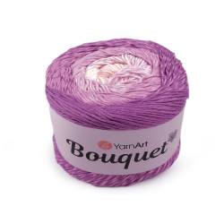 Bavlnená pletacia priadza bouquet 250 g - Fialová sv. (1 Kus)