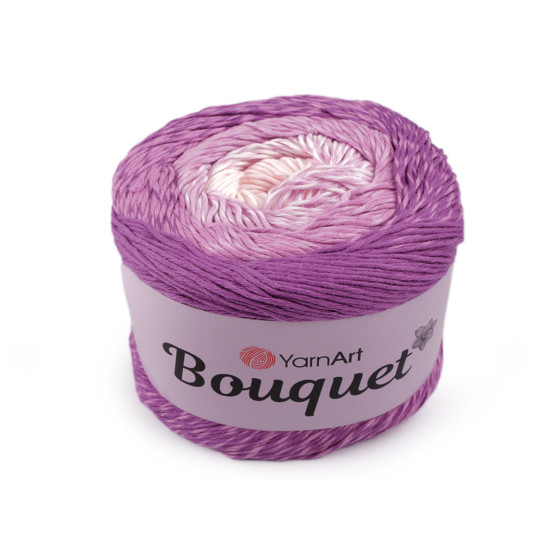 Bavlnená pletacia priadza bouquet 250 g - Modrá tmavá (1 Kus)