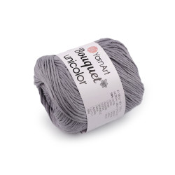 Cotton knitting yarn bouquet unicolor 100 g - Lightgrey (1 Piece)