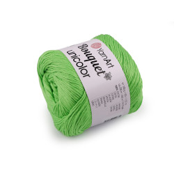 Cotton knitting yarn bouquet unicolor 100 g - Green light (1 Piece)