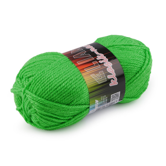 Pelote de laine, elian klasik, fluo, 50 g - Violet (10 Pièces)