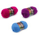Pelote de laine, elian klasik, fluo, 50 g - Violet (10 Pièces)