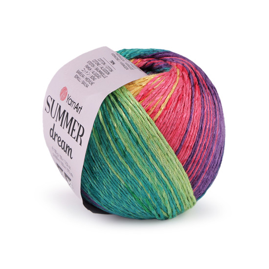 Włóczka summer dream 100 g - Fioletowo-różowy (4 Sztuki) Włóczka summer dream 100 g - Fioletowo-różowy (4 Sztuki)