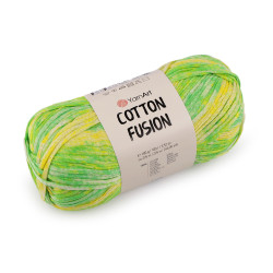 Cotton knitting yarn cotton fusion 100 g - Green light (1 Piece)