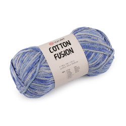 Cotton knitting yarn cotton fusion 100 g - Blue light (1 Piece)