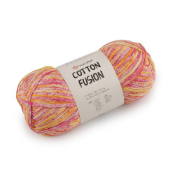 Cotton knitting yarn cotton fusion 100 g - Raspberry (1 Piece)