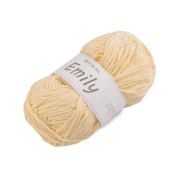 Chenille knitting yarn emily 100 g - Vanilla (1 Piece)