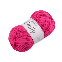 Chenille knitting yarn emily 100 g - Pink (1 Piece)
