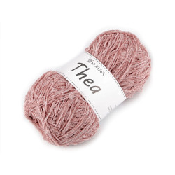 Chenille knitting yarn with lurex thea 100 g - Powder (1 Piece)
