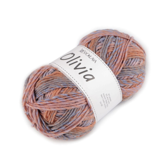 Kötő fonal olivia melírozott 100 g - Sötét bézs (1 Darab) Kötő fonal olivia melírozott 100 g - Sötét bézs (1 Darab)