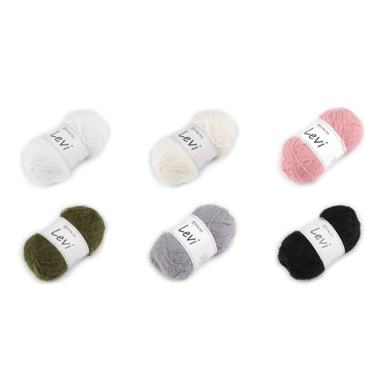 Beilauf- und strickgarn levi, 50 g - Taubengrau (10 Stücke) Beilauf- und strickgarn levi, 50 g - Taubengrau (10 Stücke)