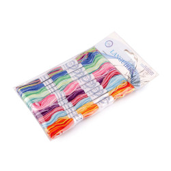 Nici do haftowania typ mouline melanż komplet 12 szt./8 m - Mix (12 Sztuki)