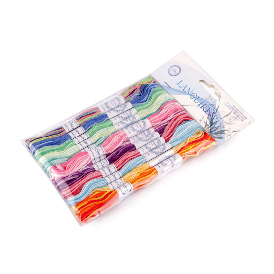 Embroidery yarn mouline type, set 12 pcs/8 m - Mix (12 Pieces) Embroidery yarn mouline type, set 12 pcs/8 m - Mix (12 Pieces)