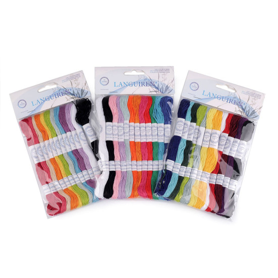 Embroidery yarn mouline type, set 12 pcs/8 m - Mix (12 Pieces) Embroidery yarn mouline type, set 12 pcs/8 m - Mix (12 Pieces)