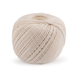 Włóczka bawełniana macrame ø2 mm do rozczesania - Naturalny jasny (1 Sztuka)