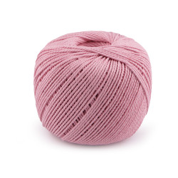 Włóczka bawełniana macrame ø2 mm do rozczesania - Różowy jasny (1 Sztuka)