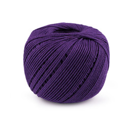 Włóczka bawełniana macrame ø2 mm do rozczesania - Fioletowy (1 Sztuka)