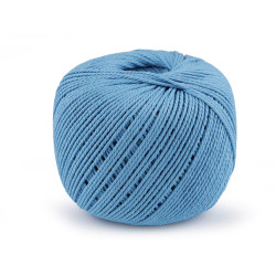 Włóczka bawełniana macrame ø2 mm do rozczesania - Niebieski lazurowy (1 Sztuka)