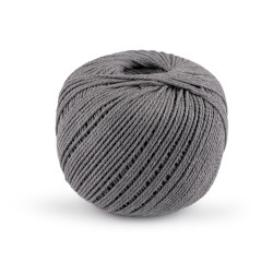 Włóczka bawełniana macrame ø2 mm do rozczesania - Szary (1 Sztuka)