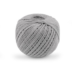 Włóczka bawełniana macrame ø2 mm do rozczesania - Jasny popiel (1 Sztuka)