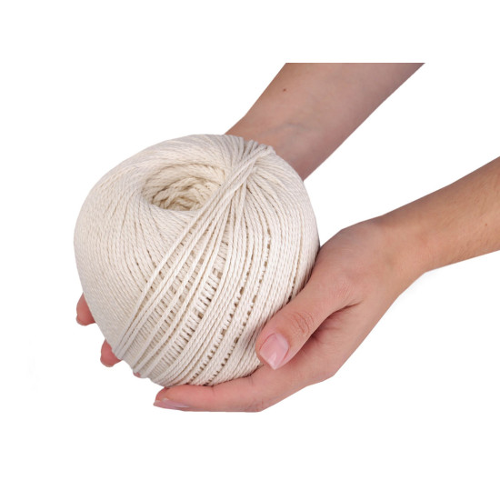 Włóczka bawełniana macrame ø2 mm do rozczesania - Zielony (1 Sztuka) Włóczka bawełniana macrame ø2 mm do rozczesania - Zielony (1 Sztuka)