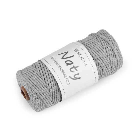 Bavlněná pletací příze macrame naty ø3 mm rozčesávací - Černá (3 Kusy) Bavlněná pletací příze macrame naty ø3 mm rozčesávací - Černá (3 Kusy)