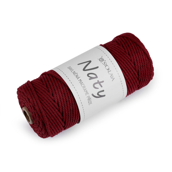 Bavlněná pletací příze macrame naty ø3 mm rozčesávací - Černá (3 Kusy) Bavlněná pletací příze macrame naty ø3 mm rozčesávací - Černá (3 Kusy)
