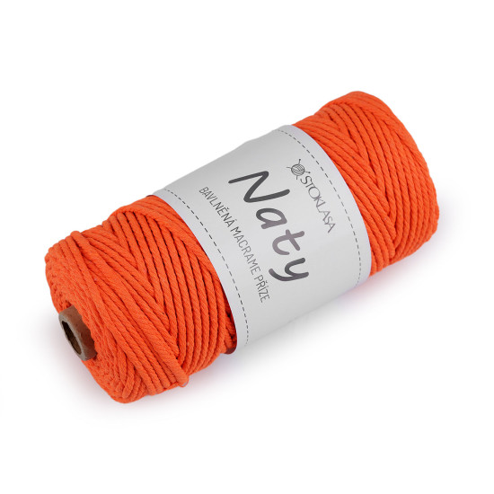 Bavlněná pletací příze macrame naty ø3 mm rozčesávací - Černá (3 Kusy) Bavlněná pletací příze macrame naty ø3 mm rozčesávací - Černá (3 Kusy)