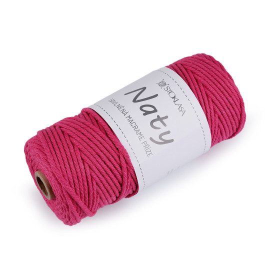Bavlněná pletací příze macrame naty ø3 mm rozčesávací - Černá (3 Kusy) Bavlněná pletací příze macrame naty ø3 mm rozčesávací - Černá (3 Kusy)
