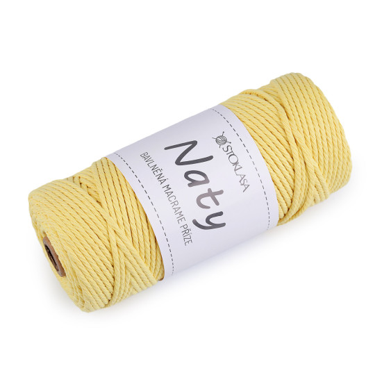 Bavlněná pletací příze macrame naty ø3 mm rozčesávací - Černá (3 Kusy) Bavlněná pletací příze macrame naty ø3 mm rozčesávací - Černá (3 Kusy)